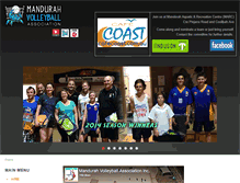 Tablet Screenshot of mandurahvolleyball.com